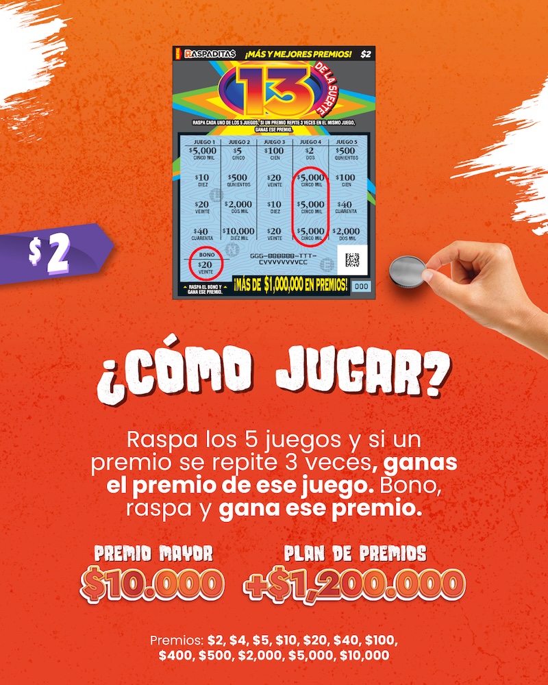 13 DE LA SUERTE