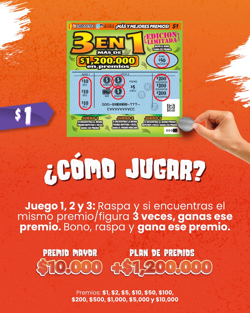 3 EN 1